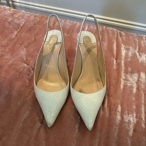 Christian Louboutin sling backs size 38 1/2